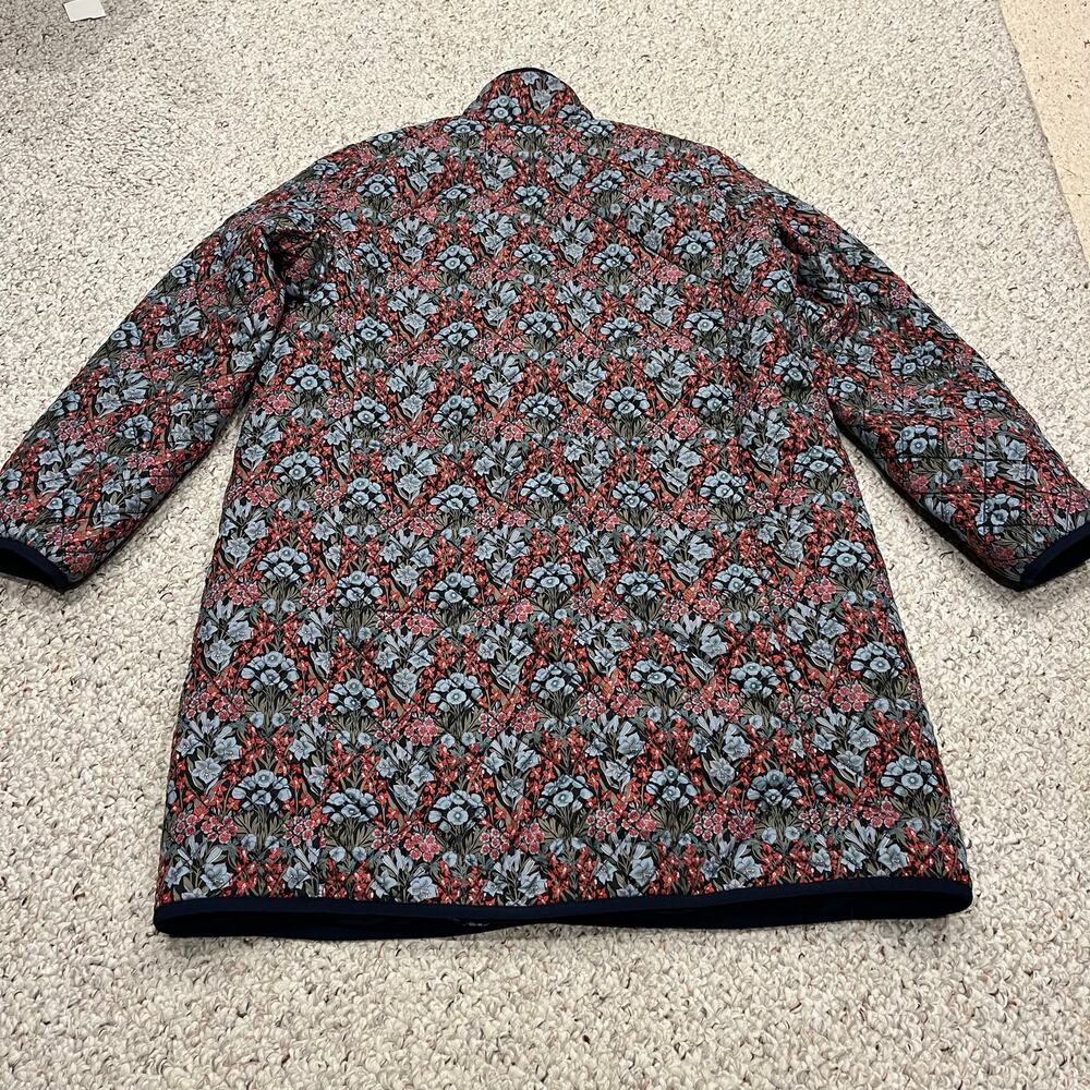 J Crew Quilted Puffer Jacket Liberty Floral Primaloft XL Preppy Feminine Cottage - Picture 8 of 8